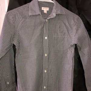 Cat and Jack checkered long sleeve boys shirt NWOT